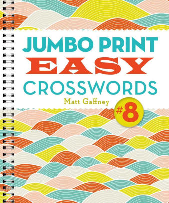 Jumbo Print Easy Crosswords 8paperback