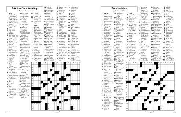 The Wall Street Journal First-Rate Sunday Crosswords: 72 AAA-Rated Puzzles