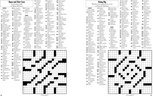 Sleepy Sunday Crosswords