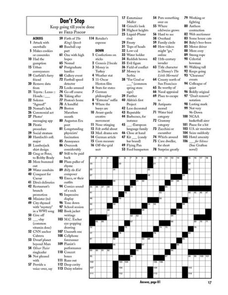 Sleeping in Late Weekend Crosswords