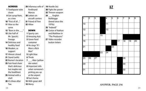 Jumbo Print Easy Crosswords #9