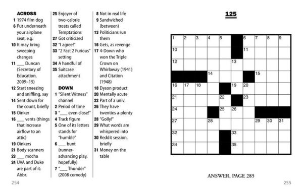 Jumbo Print Easy Crosswords #9