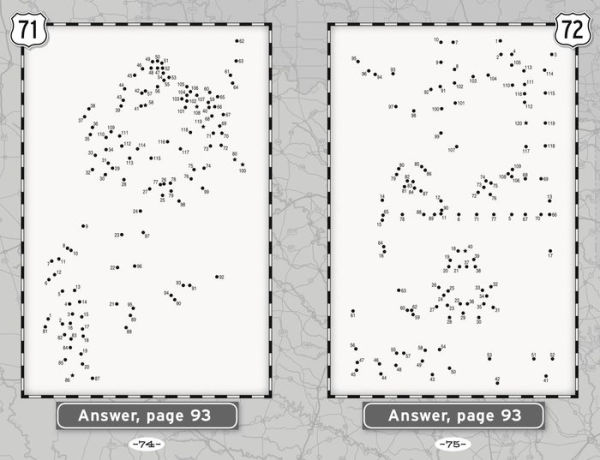 Dot-to-Dot Puzzles for a Road Trip