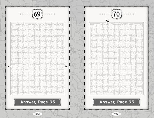 Picture Maze Puzzles for a Road Trip