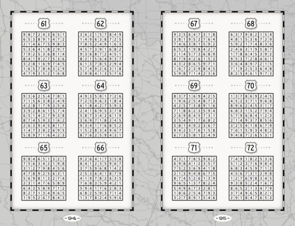 Sudoku Puzzles for a Road Trip