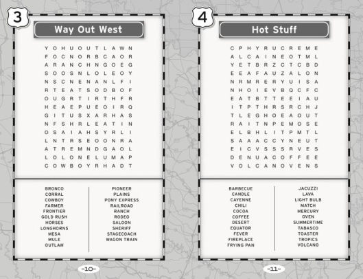 word search puzzles for a road trip by eric berlin