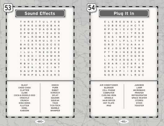 word search puzzles for a road trip by eric berlin