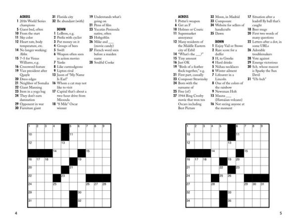 Fast & Fun Mini Crosswords: Tiny Crosswords for Quick Solving