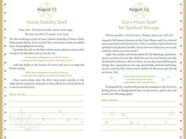The Daily Spell Journal: A Diary of Enchantments for Every Day of the Year