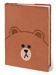 Title: Line Friends Plush Notebook (Brown)