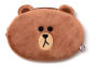 Line Friends Plush Pencil Case (Brown)