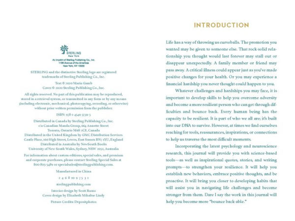 Resiliency Journal: 5 Minutes a Day toward Strength, Balance, and Inspiration