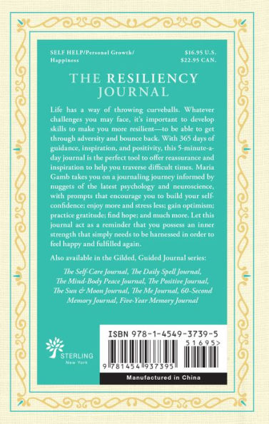 Resiliency Journal: 5 Minutes a Day toward Strength, Balance, and Inspiration