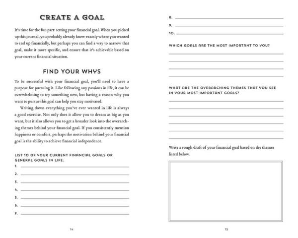 The 100-Day Financial Goal Journal: Build a Plan for Your Financial Future