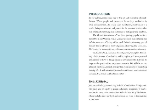 A Little Bit of Meditation Guided Journal: Your Personal Path to Mindfulness