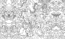 Alternative view 14 of Cosmic Slumber Tarot Coloring Book