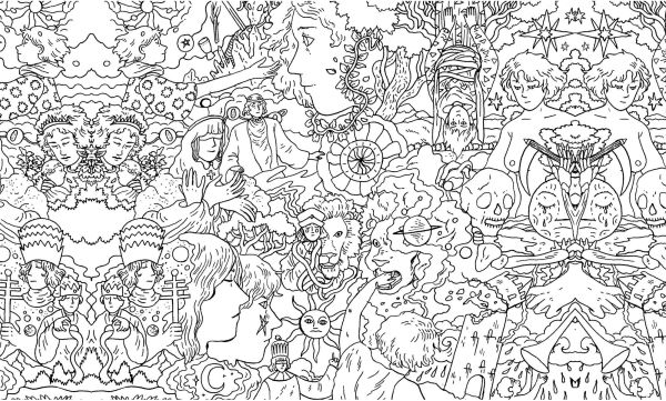 Cosmic Slumber Tarot Coloring Book