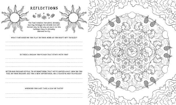 Cosmic Slumber Tarot Coloring Book