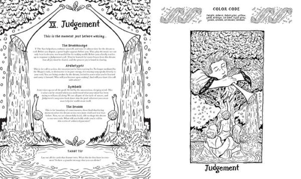 Cosmic Slumber Tarot Coloring Book