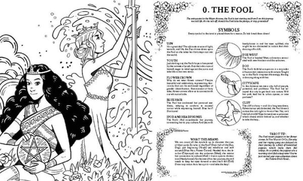 Modern Witch Tarot Coloring Book