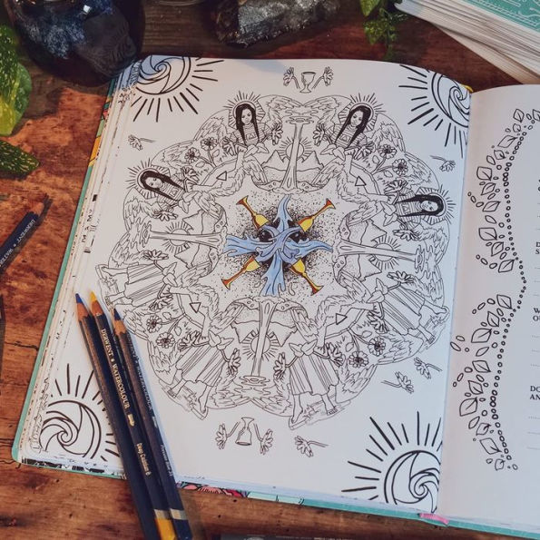 Modern Witch Tarot Coloring Book