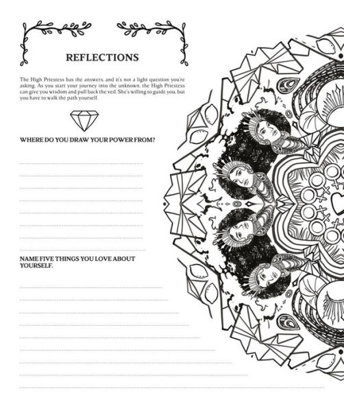 Modern Witch Tarot Coloring Book