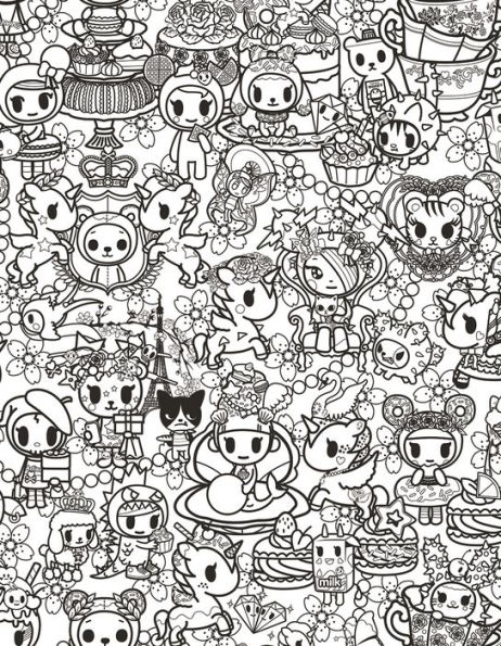 tokidoki characters coloring pages
