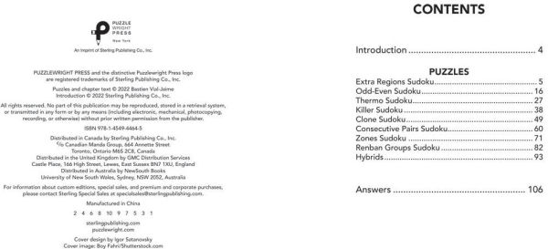 The Healthy Brain Book of Sudoku Variants