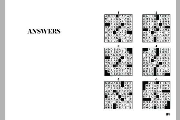 Sit & Solve Hard Mini Crosswords