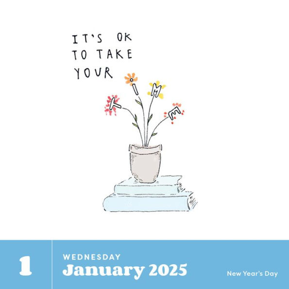 2025 365 Gentle Reminders: Daily Positive Affirmations Day-to-Day Calendar