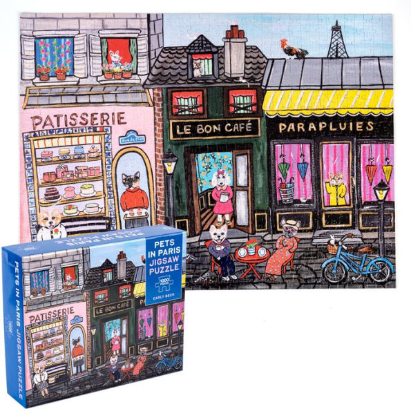 Pets in Paris 1,000-Piece Jigsaw Puzzle