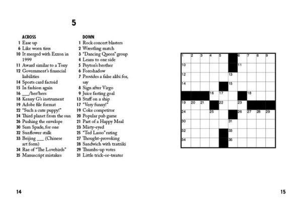 Sip & Solve Easy Mini Crosswords