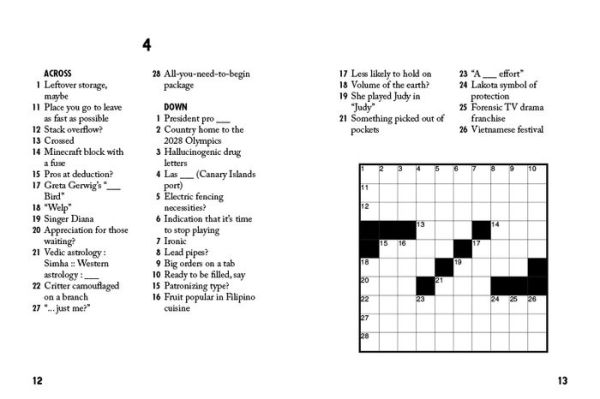 Sip & Solve Hard Mini Crosswords