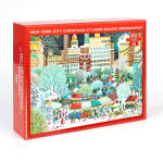 Alternative view 1 of New York City Christmas at Union Square Greenmarket Jigsaw Puzzle