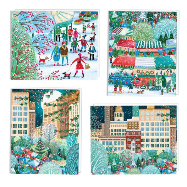 Christmas at Union Square Greenmarket Holiday Notecards