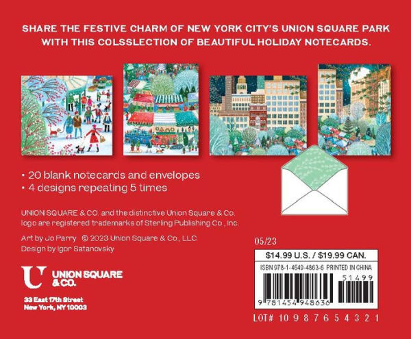 Christmas at Union Square Greenmarket Holiday Notecards