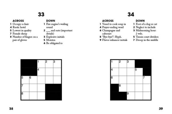 Super Easy Super Tiny Crosswords: So Small! So Simple! So Many!