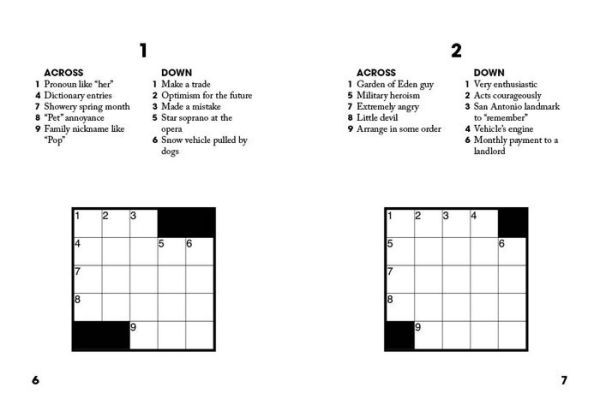 Super Easy Super Tiny Crosswords: So Small! So Simple! So Many!