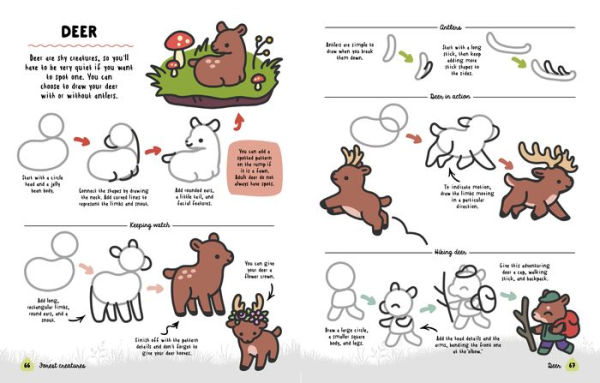 How to Draw Cute Woodland Friends