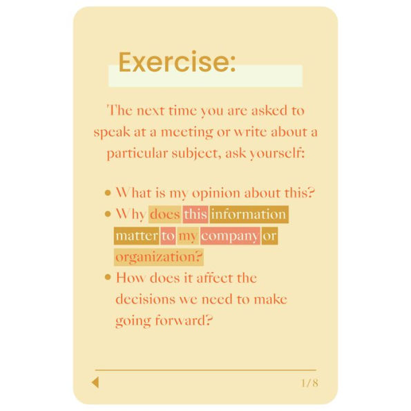 Make Your Voice Heard: A Deck of 72 Tips and Techniques for Effective Communication at Work