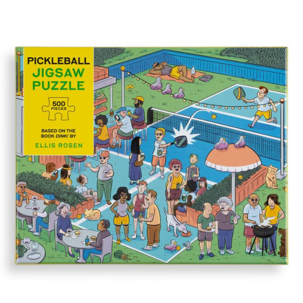 Pickleball Jigsaw Puzzle: 500-Piece Jigsaw Puzzle Based on the Book Dink! (With 10 Hidden Pickleballs to Find)