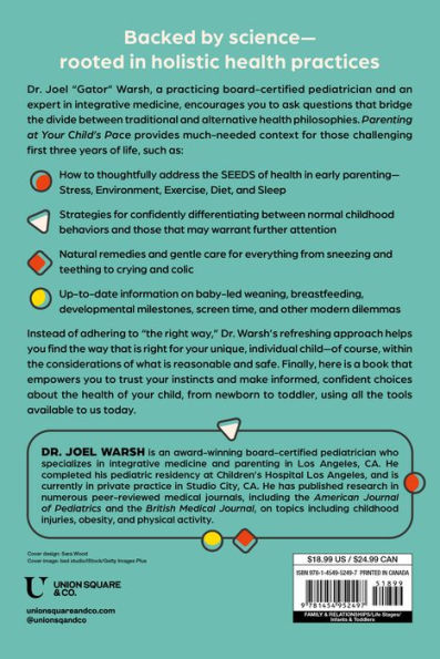 Parenting at Your Child's Pace: the Integrative Pediatrician's Guide to First Three Years