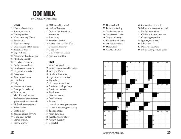 Getaway Crosswords: 50+ Puzzles Perfect for Road Trips and Cruise Ships