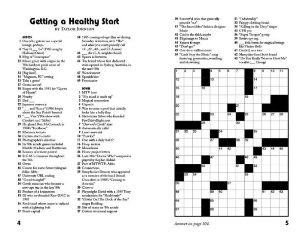 Grids Just Wanna Have Fun: Awesome '80s Crosswords