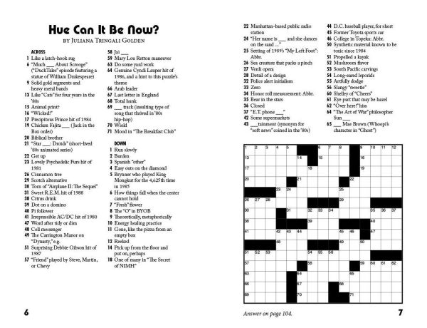 Grids Just Wanna Have Fun: Awesome '80s Crosswords