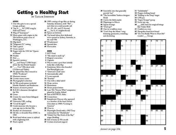 Grids Just Wanna Have Fun: Awesome '80s Crosswords