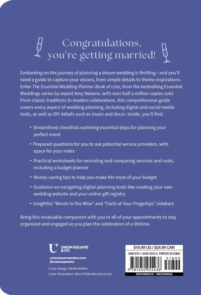 The Essential Wedding Planner Book of Lists: Tools, Task Lists & Tips to Plan Your Perfect Day