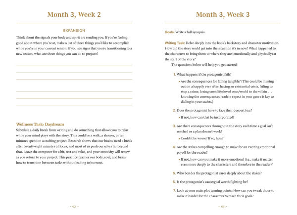 The Storyteller's Weekly Journal: A Guided Planner to Take Your Story from Concept to Completion in 12 Months