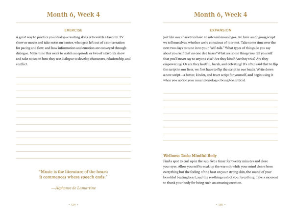 The Storyteller's Weekly Journal: A Guided Planner to Take Your Story from Concept to Completion in 12 Months