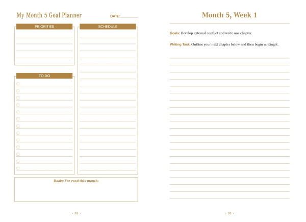 The Storyteller's Weekly Journal: A Guided Planner to Take Your Story from Concept to Completion in 12 Months